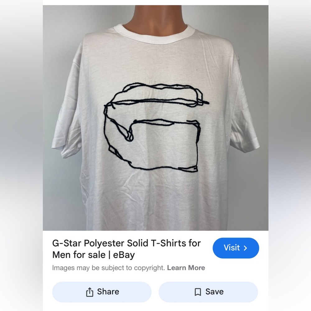 G-star string T-shirt size extra large white in perfect condition